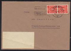 MeF Nr.917 (2) auf Ortsbrief 1.GS / Braunschweig 13.8.46
