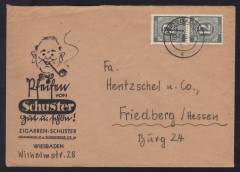 MeF Nr.920 (2) auf Firmenfernbrief 1.GS / Wiesbaden 26.5.46