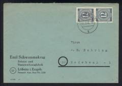 MeF Nr.920 (2) auf Firmenfernbrief 1.GS / Lößnitz 11.12.46