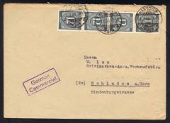 MeF Nr.920 (4) auf Fernbrief 2.GS / DR-Altstempel Hannover 1.7.46