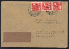 MeF Nr.945a (3) auf Fernbrief / DR-Altstempel Köln-Lindenthal 22.5.48