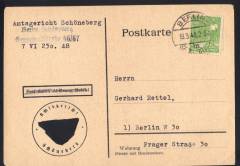 EF Nr.946a auf Ortspostkarte / DR-Altstempel Berlin 19.3.48