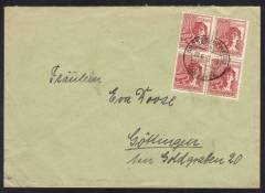 MeF Nr.956a (4) auf Fernbrief 1.GS 10-fach West / Landpostst. Großburgwedel ü. Hannover 22.6.48