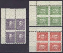 Stadtpost Aschaffenburg 1946 Nr. I-III kpl. 4er EOL