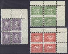 Stadtpost Aschaffenburg 1946 Nr. I-III kpl. 4er EOR