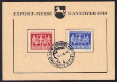 Sonderkarte Kennb. d 969-970 EXPO Hannover 1948