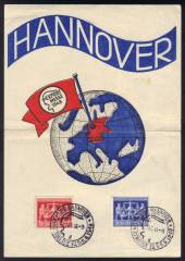 Gedenkblatt 969-970 EXPO Hannover 1948 Din A5 !!RR