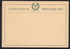 GS P962 + ZD, Wertheim, Turnverein 1847-1947