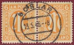Bizone Paar Nr. 13 Ax Vollstempel GOSLAR