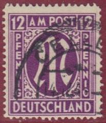 Bizone Nr. 15b Cy Vollstempel CELLE