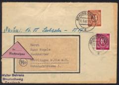 Nachnahme, Ziffern Fernbrief 1.GS. OBERSTAUFEN