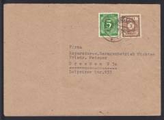Frühverwendung: Ortsbrief mit Nr. 915b, DRESDEN 27.02.46