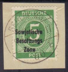 SBZ Nr. 207b Vollstempel, gepr. Paul BPP