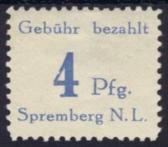 Spremberg Nr. 8 A PF neu!
