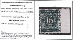Bizone Nr. 59 II a SR R **, Befund ArGe, sign. BPP !!!RRR