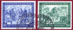 967 - 968 Satz Leipziger Frühjahrsmesse 1948 mit Messe-Sonderstempel