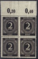 912b 4er P OR ** mit stark verschmutztem Druck!