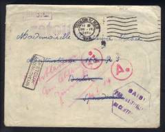 Social Philately: Brief ins Zwangsarbeiterlager Berlin-Spandau - Frankreich 1944 Retour