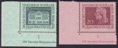 DDR Nr. 733-734 EUL mit DV