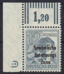 SBZ Nr. 186 DZ 8 negativ W EOL