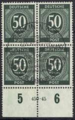 932a HAN 450.45 4er-Block, Vollstempel BERLIN 11.2.46