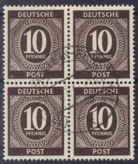 918a 4er-Block Vollstempel