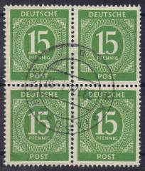 922a 4er-Block Vollstempel
