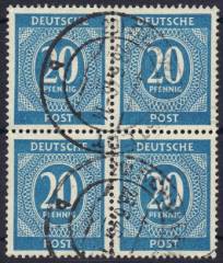 924a 4er-Block Vollstempel