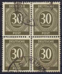 928a 4er-Block Vollstempel