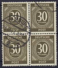 928a 4er-Block Vollstempel
