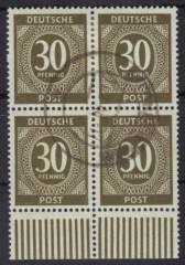 928b 4er W UR Lötpaar Vollstempel !!! Zahnlochausfall links!