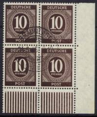 918b 4er W EUR Vollstempel, Befund BPP !!!RRR