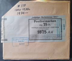 Bogenaussentasche All.Bes. Nr. 966 Leipziger Herbstmesse, 1947 !!!RRR