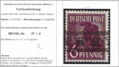 Bizone Nr. 37 I d, Befund ArGe Bernhöft