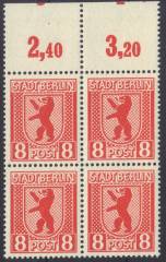 SBZ Nr. 3 A 4er P OR dgz Verschnitt !!RR