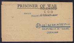 Zensur A-16 München auf Kriegsgefangenenbrief !!!RRR