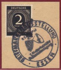 912a PF I auf Briefstück, gepr. ArGe