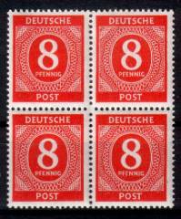 917a 4er-Block mit Zahnnadelausfall